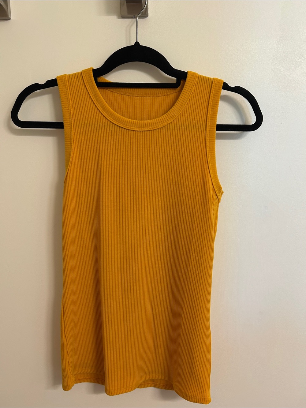 WoolX Reagan 64% Australian Merino Wool Tank Top Marigold Yellow Small NWOT